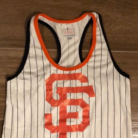 SF Giants Pinstriped Tank Glitter - Picture 3 of 3